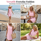 👗 Damen ärmelloses gestreiftes Blusenkleid mit V-Ausschnitt – moderner Look, luftig & vielseitig – perfekt für warme Tage, Strand & Freizeit