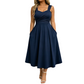 🔔 Letzte 100 Stück – solange der Vorrat reicht! Elegantes Damenkleid mit V-Ausschnitt und Taschen