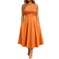 🔔 Letzte 100 Stück – solange der Vorrat reicht! Elegantes Damenkleid mit V-Ausschnitt und Taschen