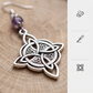 Vintage keltische Knoten Drop Ohrringe