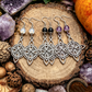 Vintage keltische Knoten Drop Ohrringe