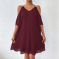 ✨👗 NUR FÜR KURZE ZEIT 50% RABATT! 💃Maxikleid mit V-Ausschnitt und Cut-Outs an den Schultern – Trendige Cut-outs und eleganter Fall – Ein echter Hingucker auf jedem Event.