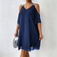 ✨👗 NUR FÜR KURZE ZEIT 50% RABATT! 💃Maxikleid mit V-Ausschnitt und Cut-Outs an den Schultern – Trendige Cut-outs und eleganter Fall – Ein echter Hingucker auf jedem Event.