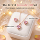 5-teiliges Quarz-Uhren- und Schmuckset für Damen – elegante Abenduhr mit Blumenmuster, passendem Armband, Halskette, Ohrringen und Ring – ideal zum Geburtstag, zum Jahrestag und zum Muttertag