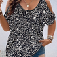 Lässiges Damen-Top mit Rundhalsausschnitt und Print