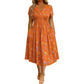 🌸 Blumiges Kleid mit V-Ausschnitt und Twist-Detail an der Taille – elegant und lässig für alle Anlässe