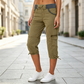Cargo-Caprihose für Damen mit hoher Taille