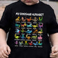 🔥🎁Neu: 52 % RABATT🔥Kinder-T-Shirt mit Dinosaurier- und Alphabet-Aufdruck