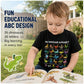 🔥🎁Neu: 52 % RABATT🔥Kinder-T-Shirt mit Dinosaurier- und Alphabet-Aufdruck