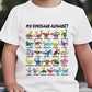 🔥🎁Neu: 52 % RABATT🔥Kinder-T-Shirt mit Dinosaurier- und Alphabet-Aufdruck