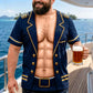 Lustiges T-Shirt für Herren mit „Fake Muscle“-Aufdruck