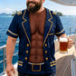 Lustiges T-Shirt für Herren mit „Fake Muscle“-Aufdruck